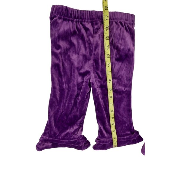 Kid Connection Girls Outfit Size 18M Purple Velvet 2 Piece Shirt And Pants - Picture 6 of 11
